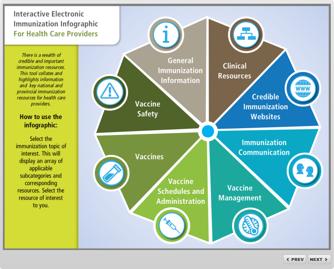 Image of the Interactive Electronic Immunization Infographic for Health Care Providers